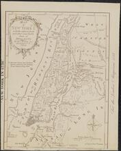 New York in 1778. Map of New York I. with the adjacent rocks and other remarkable parts of Hell-Gate.