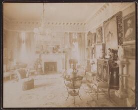 [Interior of living room in the residence of Mr. Cyrus Clark.]