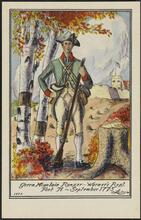 Green Mountain Ranger - Warner's Regt. Fort Ti--September 1775.
