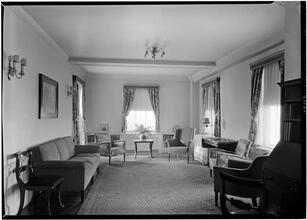 Christadora House, Ave. B & 9th St. Staff sitting room.