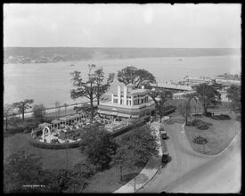 Riverside Drive. Claremont Hotel, Hudson River visible.
