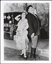 [Annie Lubin and Jacob Jacobs in an unidentified production.]