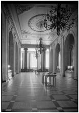 Bank of Manhattan Trust Co. General view of main banking room to north - natural [light].