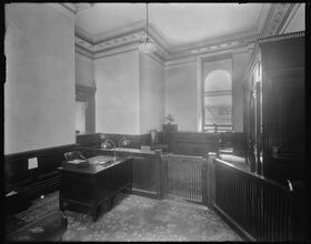 Worth Street and Broadway. New York Life Ins. Co. Old building, Worth Street and Broadway. T.A. Buckner's anteroom.