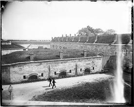 Interior of Fort Hamilton