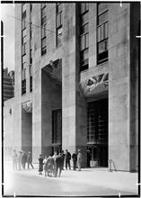 Rockefeller Center. RCA Building, main entrance detail sharp.