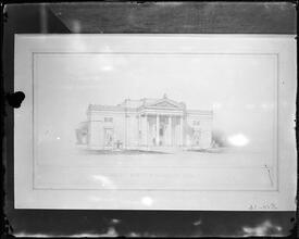 Proposed plan for J. Pierpont Morgan's library.