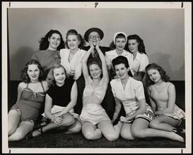 [Bobby Clark and the ballet ensemble of "Sweethearts".]