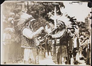 [Indians in New York's 4th of July parade.]