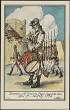 Drummer - 2nd Canadian Regt.  - Congress's Own Fort Ti - 20 July 1776.