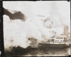 [Fire boat.]