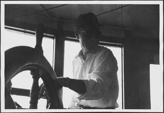 [The captain of the ferry.]