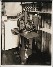 Machinery in shoe factory