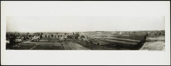 [View of Jackson Heights prior to the construction of garden apartment complexes.]