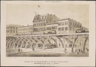 Plan of an Elevated Street Railroad