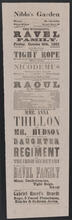 The wonderful Ravel family, "Nicodemus" and "Raoul; or, The Magic Star", Friday, October 10, 1851