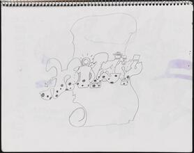 [Page from Daze's sketchbook.]