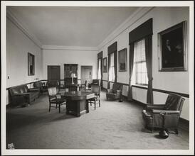 Centre Street and Pearl Street. U.S. Federal Courthouse. Interior, lounge, room 2804