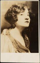 [Betty Simonoff starring in "Jewish Operettas", directed by Sholom Secunda, on WLTH.]