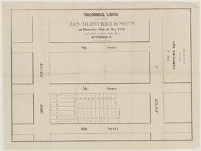 Valuable Lots to be Sold by Jas. Bleecker & Sons onThursday 19th of May 1836