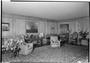 A. Charles Schwartz [residence]. Living room group 1.