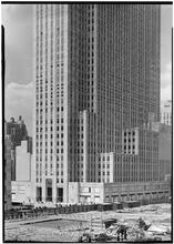 Rockefeller Center. RCA Building, lower part from old Union Club.