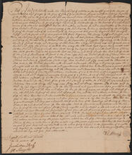 Indenture between William Anderson of Hackensack, New Jersey and Jan de Graef of Poughkeepsie, October 11, 1725