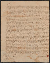 Deed issued by Johannis Hardenbergh to Albert Beem, August 16, 1734