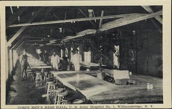 Corps Men's Mess Hall, U.S. Army General Hospital No. 1 Williamsbridge, N.Y.