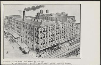 A. D. Matthews' Sons' Department Store, Fulton Street.