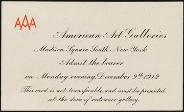 [Formal opening of the American Scandinavian Society art exhibition.]