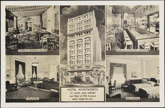 Hotel Wentworth, 59 West 46th Street, Just West of Fifth Avenue