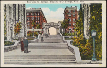 Entrance to Campus Grounds, City College, New York.