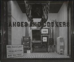 [Display window, gas appliances.]