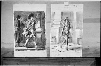 [Two pieces of artwork by Reginald Marsh.]