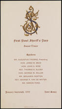First Panel Sheriff's Jury Annual Dinner