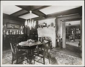 [Residence. Interior, dining room.]