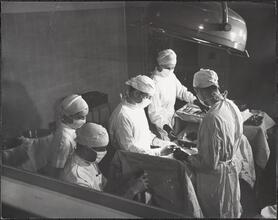 St. John's Hospital, Surgical Team Performing Hysterectomy.