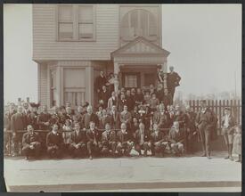 Group, Mr. Flourest (Mgr. Sherry's) and his Family with Chest.