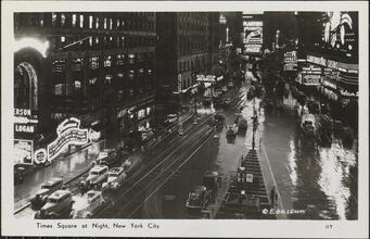Times Square at Night, New York City.