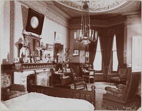 Interiors, Chauncey M. Depew, Bedroom.