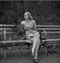 Men Are Such Wolves [Woman on a park bench.]