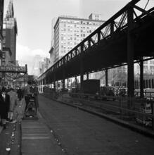 [Sixth Avenue El being dismantled.]