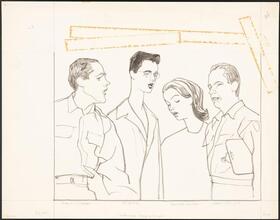 ["Something About a Soldier" theater still.]