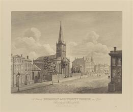 A View of Broadway and Trinity Church in 1799
