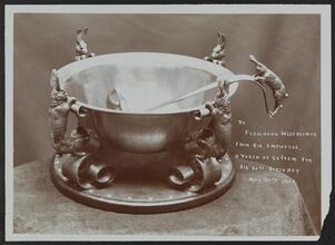 To Ferdinand Westheimer from his Employees, a Token of Esteem for his 80th Birthday, May 30th, 1905.