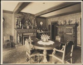 [Residence. Interior, dining room.]