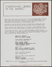 Thanskgiving Dinner in the Market