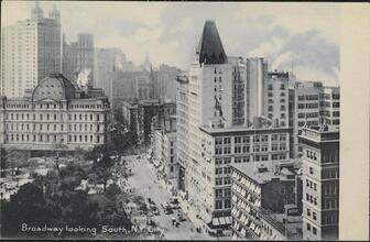 Broadway looking South, N. Y. City.