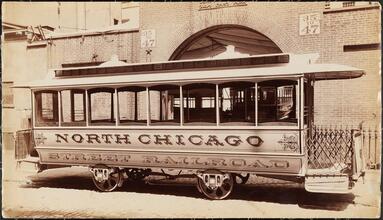 Cable Cars [North Chicago Street Railroad streetcar.]